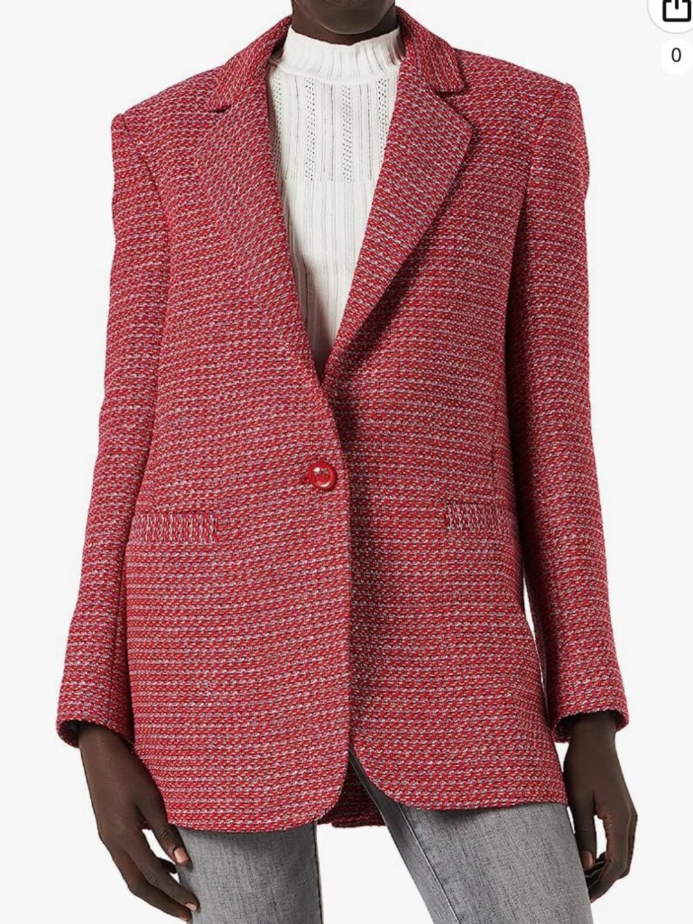 NWT PINKO Gorno Tweed Jacket Blazer Size 38/US